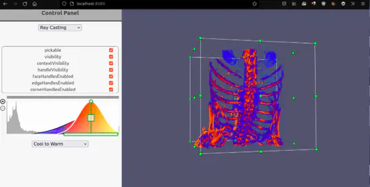 Medical volume rendering web-app based